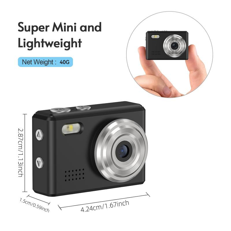 Mini Camera,Stylish and Innovative Design,Supports AVI Video Format,Enables HD and 1080P Video Recording, Compatible with up to 128GB TF Memory Cards.