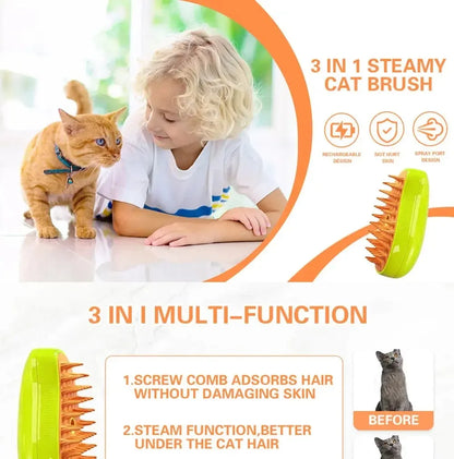 3 in 1 Pet Grooming Brush