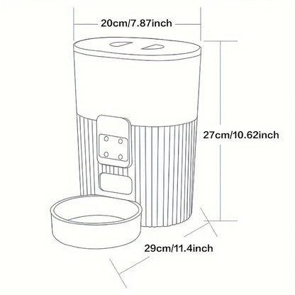 PAPIFEED automatic pet feeder with wifi