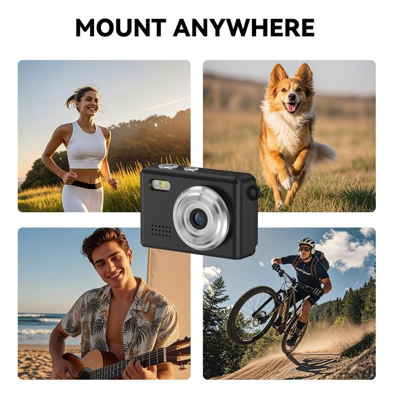 Mini Camera,Stylish and Innovative Design,Supports AVI Video Format,Enables HD and 1080P Video Recording, Compatible with up to 128GB TF Memory Cards.